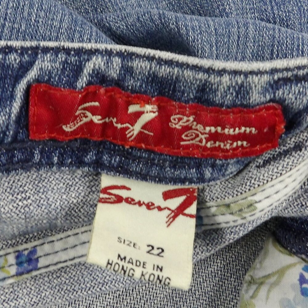 Seven 7 Premium Denim Jeans Size 22 Boot Cut Medium Wash - Picture 5 of 10